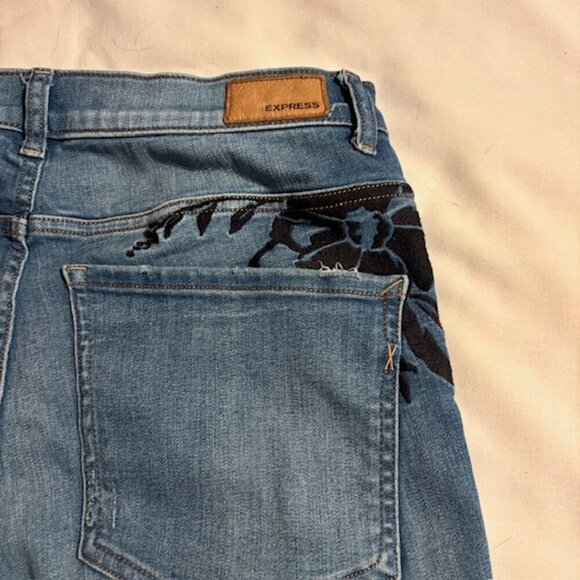 Express Super High Rise Ankle Leggings - Size 10R - Picture 8 of 11